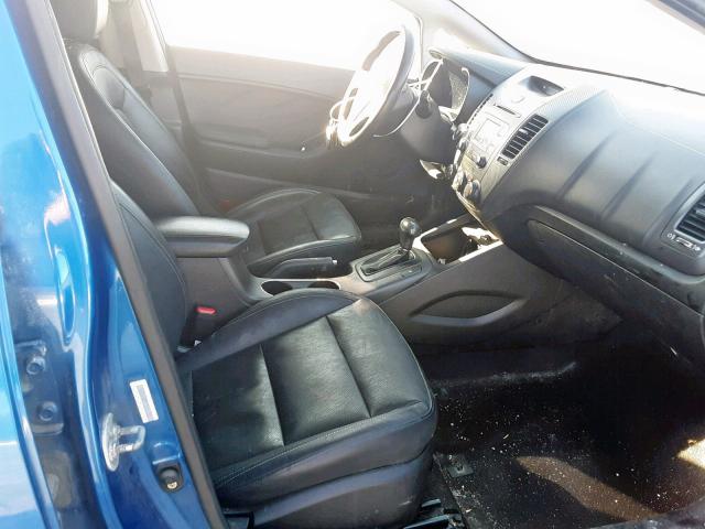 KNAFZ4A89F5332782 - 2015 KIA FORTE EX BLUE photo 5