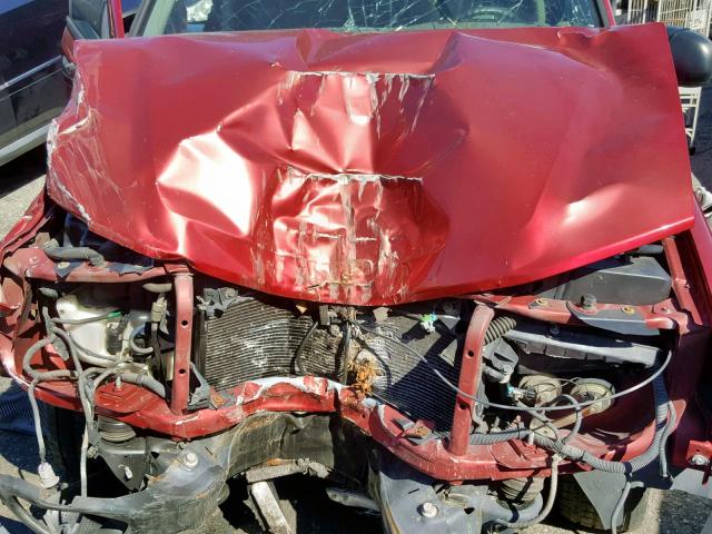 1GNES16SX36116409 - 2003 CHEVROLET TRAILBLAZE RED photo 7