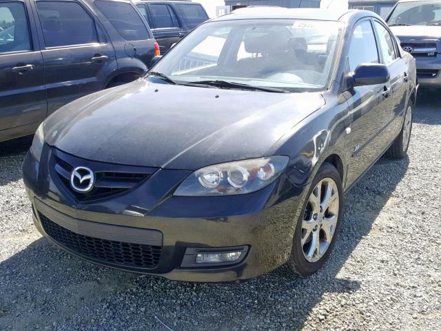 JM1BK324481793023 - 2008 MAZDA 3 S BLACK photo 2