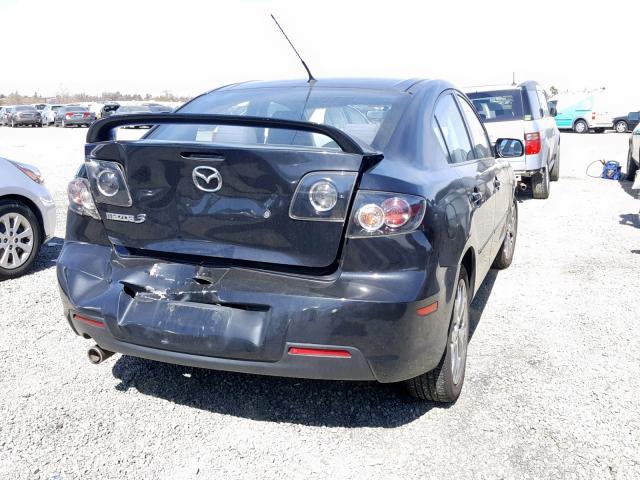 JM1BK324481793023 - 2008 MAZDA 3 S BLACK photo 4