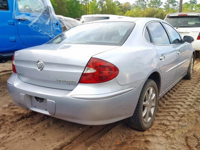 2G4WE537051249004 - 2005 BUICK LACROSSE C SILVER photo 4