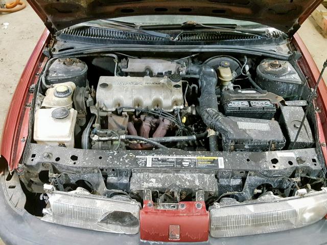 1G8ZF5284WZ202229 - 1998 SATURN SL RED photo 7