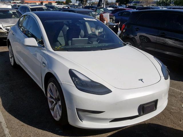 5YJ3E1EA1JF009993 - 2018 TESLA MODEL 3 WHITE photo 1