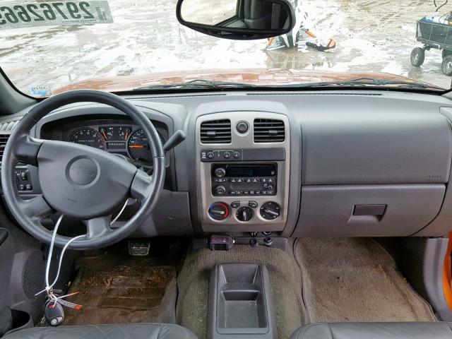 1GCDT136348139125 - 2004 CHEVROLET COLORADO ORANGE photo 9