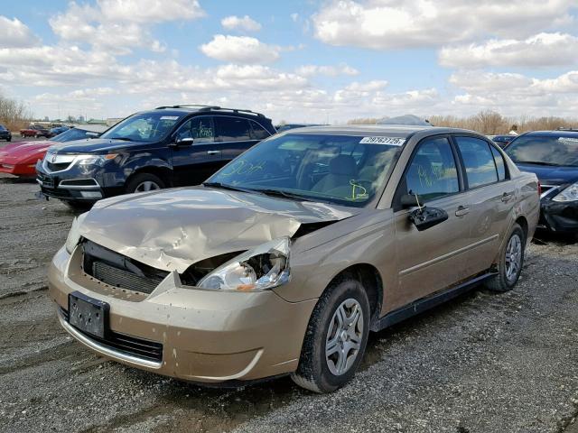 1G1ZS58F87F111564 - 2007 CHEVROLET MALIBU LS GOLD photo 2