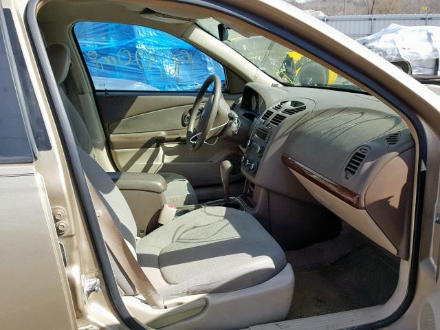 1G1ZS58F87F111564 - 2007 CHEVROLET MALIBU LS GOLD photo 5