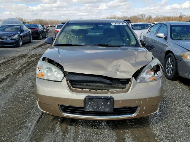 1G1ZS58F87F111564 - 2007 CHEVROLET MALIBU LS GOLD photo 9