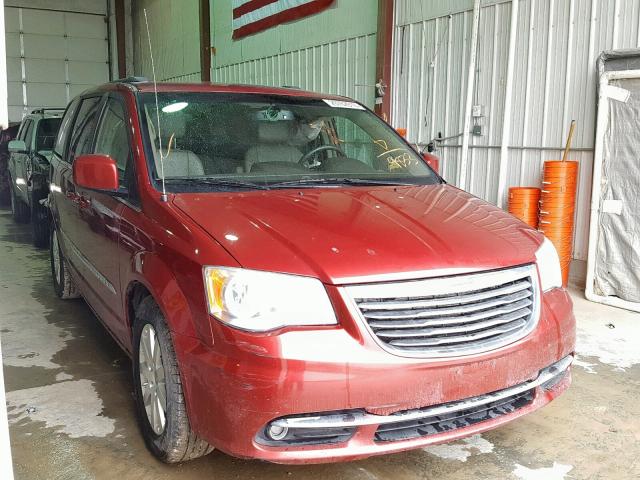 2C4RC1BG1DR689833 - 2013 CHRYSLER TOWN & COU 栗色 照片 1