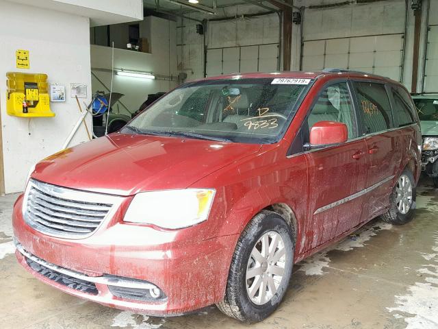 2C4RC1BG1DR689833 - 2013 CHRYSLER TOWN & COU 栗色 照片 2