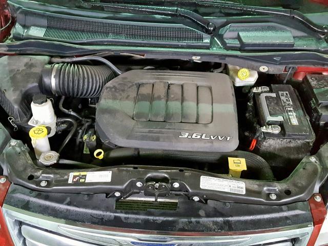 2C4RC1BG1DR689833 - 2013 CHRYSLER TOWN & COU 栗色 照片 7