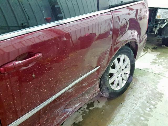 2C4RC1BG1DR689833 - 2013 CHRYSLER TOWN & COU 栗色 照片 9