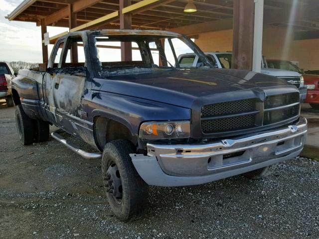 1B7MF33621J287676 - 2001 DODGE RAM 3500 BLUE photo 1