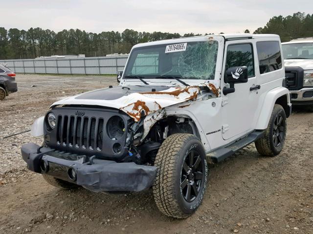 1C4AJWBG6EL290569 - 2014 JEEP WRANGLER S WHITE photo 2