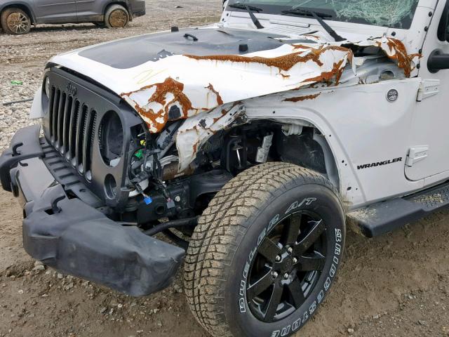 1C4AJWBG6EL290569 - 2014 JEEP WRANGLER S WHITE photo 9