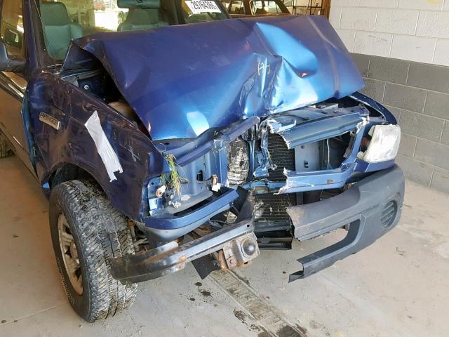 1FTYR10D88PA07850 - 2008 FORD RANGER BLUE photo 9