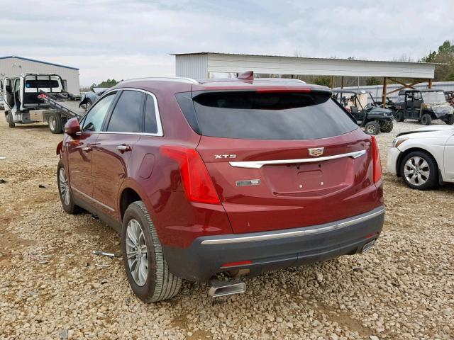 1GYKNBRS5HZ204062 - 2017 CADILLAC XT5 LUXURY MAROON photo 3