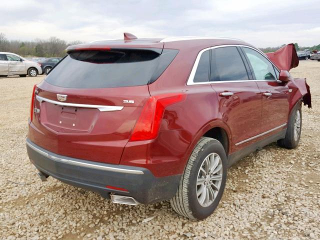 1GYKNBRS5HZ204062 - 2017 CADILLAC XT5 LUXURY MAROON photo 4