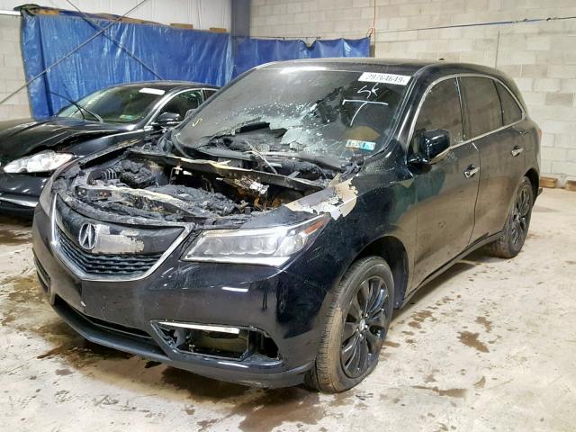 5FRYD4H49FB002618 - 2015 ACURA MDX TECHNO BLACK photo 2