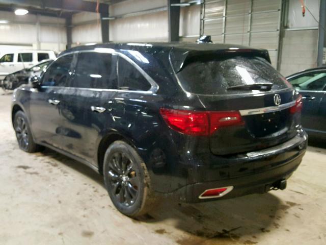 5FRYD4H49FB002618 - 2015 ACURA MDX TECHNO BLACK photo 3