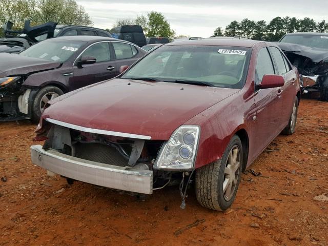 1G6DW677750132298 - 2005 CADILLAC STS RED photo 2