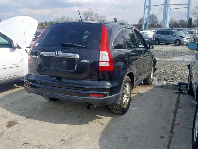 5J6RE4H72AL077996 - 2010 HONDA CR-V EXL BLACK photo 4