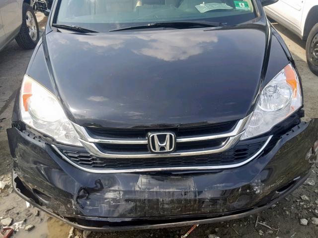 5J6RE4H72AL077996 - 2010 HONDA CR-V EXL BLACK photo 9