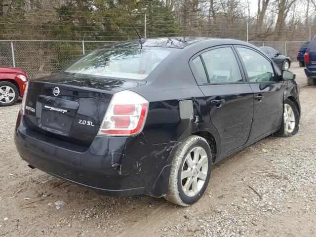 3N1AB61E27L605732 - 2007 NISSAN SENTRA 2.0 BLACK photo 4