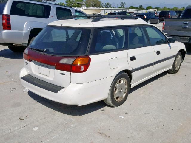 4S3BH6358Y7311738 - 2000 SUBARU LEGACY L WHITE photo 4