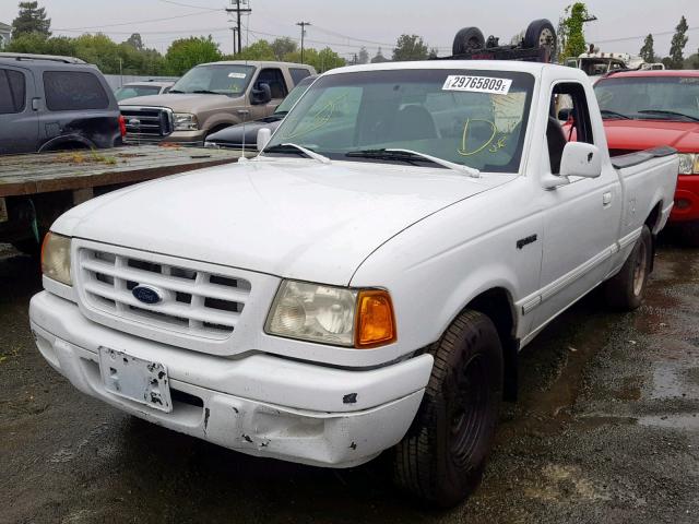 1FTYR10D22TA22097 - 2002 FORD RANGER WHITE photo 2