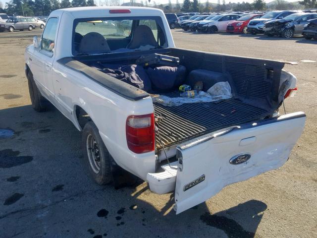 1FTYR10D22TA22097 - 2002 FORD RANGER WHITE photo 3