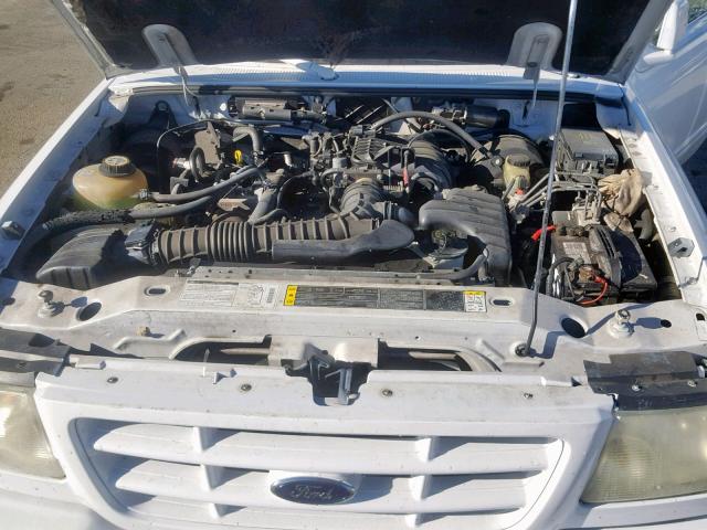 1FTYR10D22TA22097 - 2002 FORD RANGER WHITE photo 7