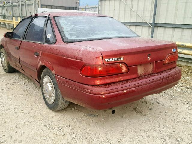 1FACP5241PA275795 - 1993 FORD TAURUS GL MAROON photo 3