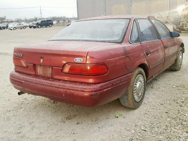 1FACP5241PA275795 - 1993 FORD TAURUS GL MAROON photo 4