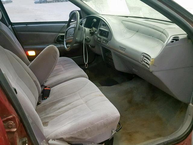 1FACP5241PA275795 - 1993 FORD TAURUS GL MAROON photo 5