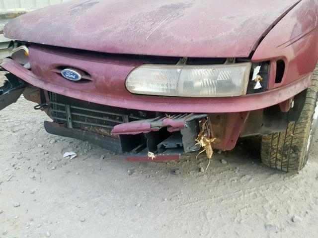 1FACP5241PA275795 - 1993 FORD TAURUS GL MAROON photo 9