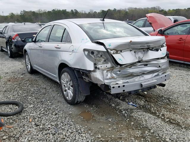 1C3CCBAB9CN127227 - 2012 CHRYSLER 200 LX SILVER photo 3