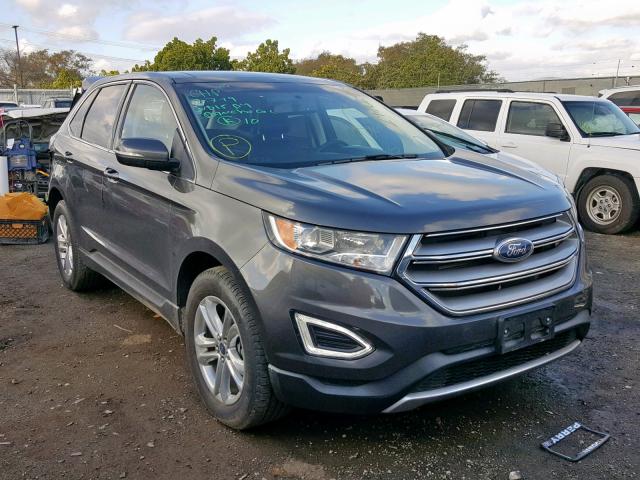 2FMPK3J87HBB69081 - 2017 FORD EDGE SEL GRAY photo 1