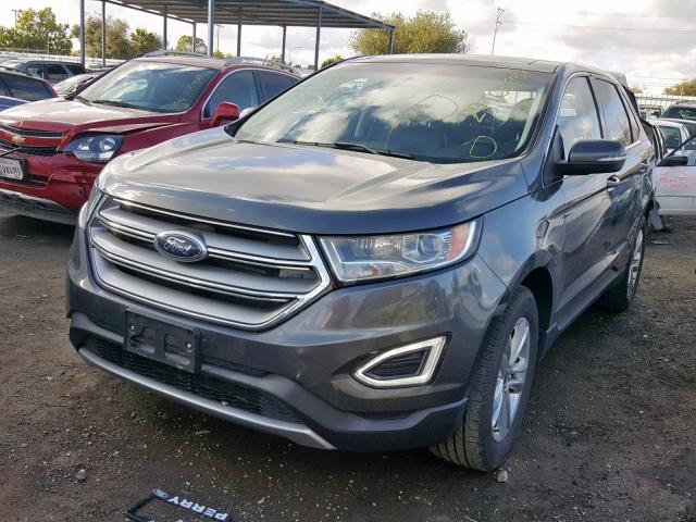 2FMPK3J87HBB69081 - 2017 FORD EDGE SEL GRAY photo 2