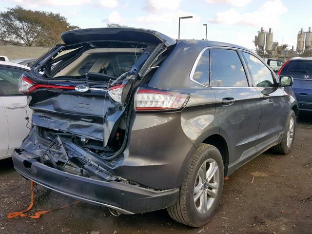 2FMPK3J87HBB69081 - 2017 FORD EDGE SEL GRAY photo 4