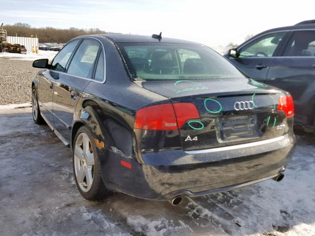 WAUBF78E06A015484 - 2006 AUDI A4 S-LINE BLACK photo 3