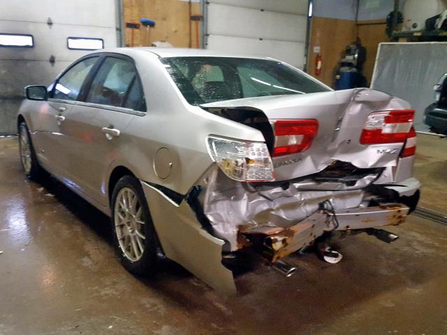 3LNHM26T57R657855 - 2007 LINCOLN MKZ SILVER photo 3