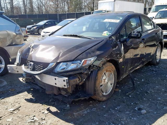 2HGFB2F6XEH510775 - 2014 HONDA CIVIC HF BROWN photo 2