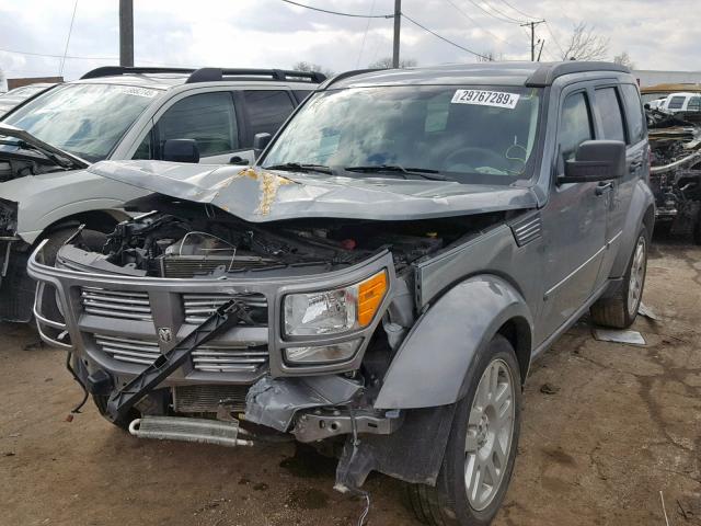 1D4PU4GK8BW602472 - 2011 DODGE NITRO HEAT GRAY photo 2