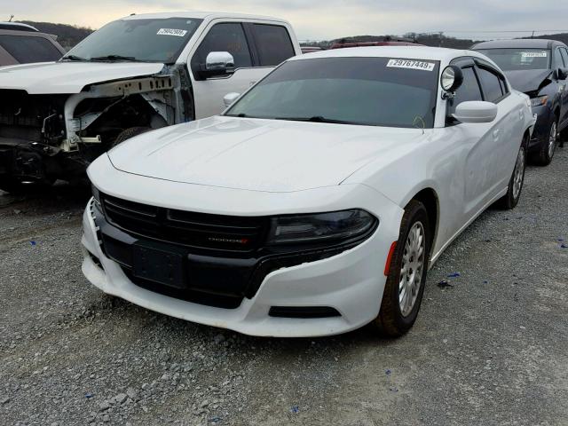 2C3CDXKT0FH779121 - 2015 DODGE CHARGER PO WHITE photo 2