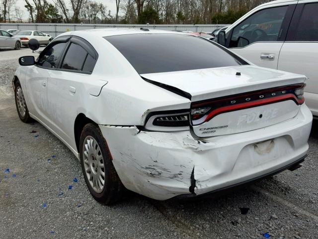 2C3CDXKT0FH779121 - 2015 DODGE CHARGER PO WHITE photo 3