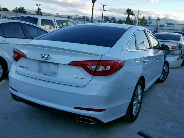 5NPE34AF2FH043466 - 2015 HYUNDAI SONATA SPO WHITE photo 4