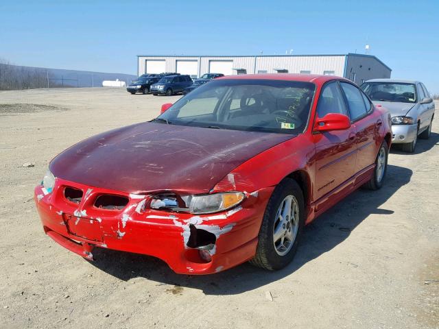 1G2WP52K11F248035 - 2001 PONTIAC GRAND PRIX RED photo 2