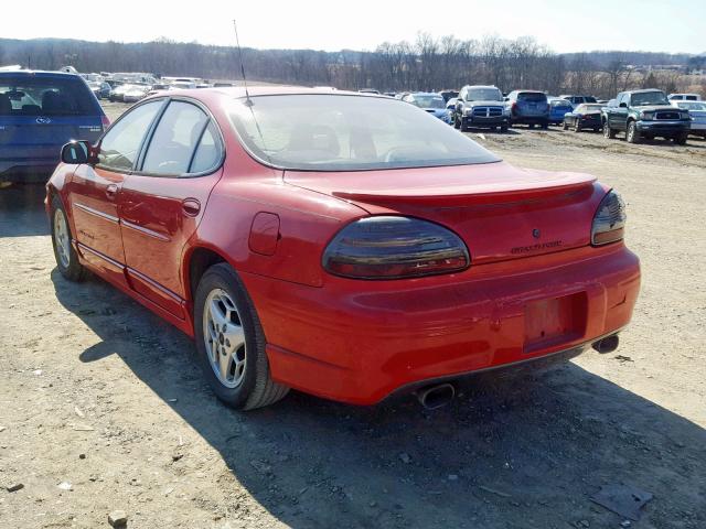 1G2WP52K11F248035 - 2001 PONTIAC GRAND PRIX RED photo 3