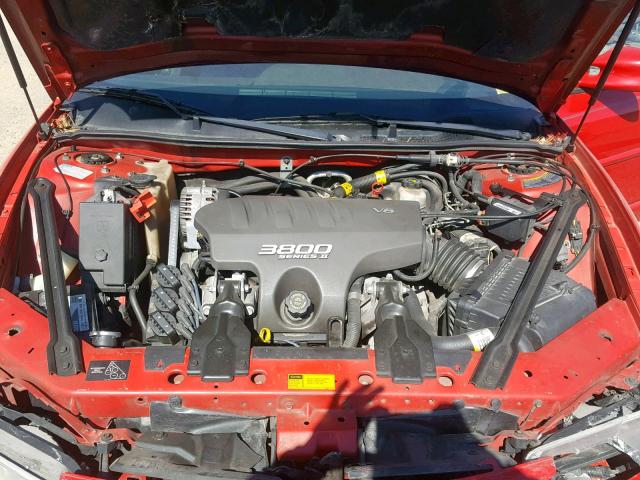 1G2WP52K11F248035 - 2001 PONTIAC GRAND PRIX RED photo 7
