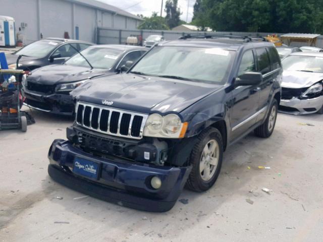 1J4HS58N86C127042 - 2006 JEEP GRAND CHER BLUE photo 2